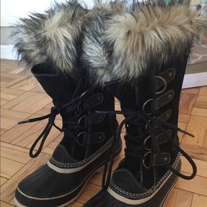 Sorel Winter Boots Black Size 9.5